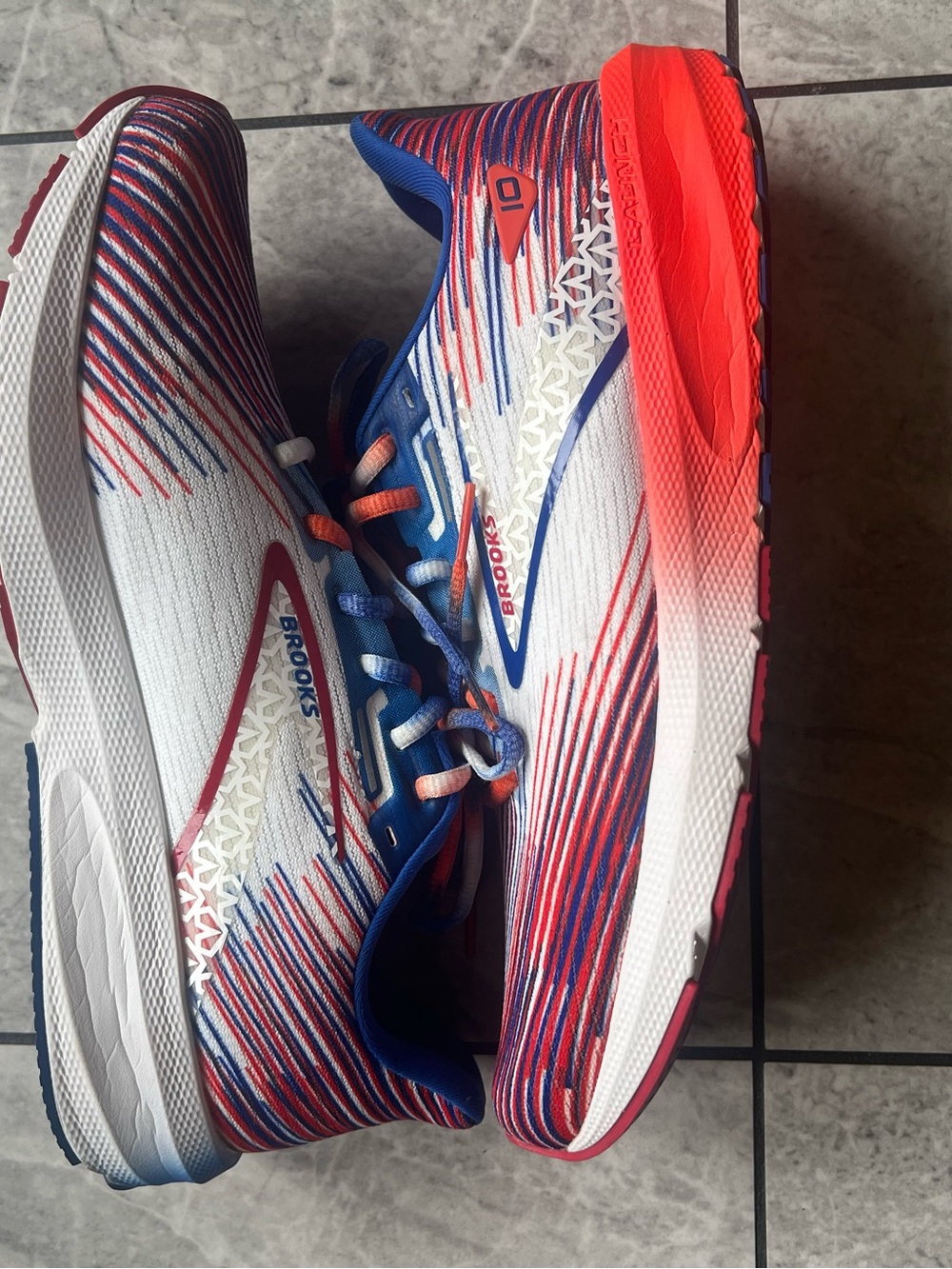 Size 12 - Brooks Launch 10 USA - 110409-1D-154 4th of July USA Running Shoes